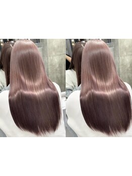 髪の骨格や土台をつくる髪質改善酸性ストレート導入☆ハイライト×酸性ストレートも実現できるサロン☆