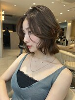 ジーナ 南砂町(Zina)&nbsp;髪質改善＊ウェーブミディアムウェットボブ＊美髪【Zina南砂町】