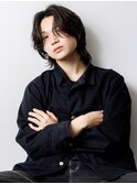 フェザーパーマ　メンズウルフ　ミディアムウルフ　MOMO