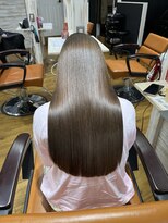 アウラ 近鉄八尾駅前店(Aura)&nbsp;レイヤーカット×イルミナカラー×UPTOGLOSS髪質改善  近鉄八尾