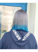 似合わせカットメルティカラー着物フェミニンロング