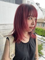 ナループロアボタン(Nalu pu loa BOTAN)&nbsp;レッドカラー/ミディアムレイヤー