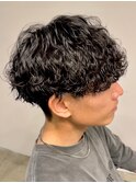 メンズマッシュ波巻きスパイラルパーマメンズパーマ