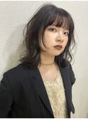 大人可愛い大人美人くすみカラーアッシュグレーベージュ