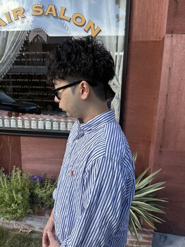 チャプター 問屋町(chapter) スパイキーショートマッシュ波巻きツイストスパイラルピンパーマ