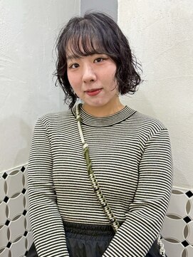 ショート/ボブ/ゆるふわカール