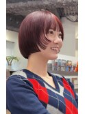 ローズレッドカラーボブ！