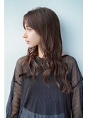 エアリーロング/ロング/アッシュカール/ニュアンスブラウン/平塚