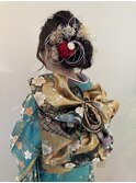 母の振袖で２０歳のお祝い