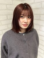 ルノン フィージュ(LUNON fieju)&nbsp;黒髪クラゲヘアーオリーブグレー小顔ココアベージュ