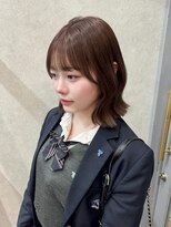 ロンド レア 天神大名店(Lond Le’a)&nbsp;黒髪カタログ/オリーブグレー/ココアベージュ/小顔に見せるヘア