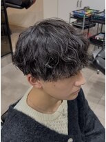 クオル キャスト 熊本(QOL×cast)&nbsp;メンズ波巻きスパイラルパーマメンズマッシュ/通町筋