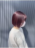 ベリーピンク×ボブ