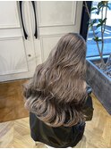 シルバーグレージュケアブリーチダブルカラー