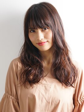 クルー(Creww KYOTO) ぱっつんバングの大人ロングスタイル