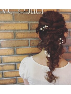 ネオリーブアーチ 武蔵小山店(Neolive arch) 【arch武蔵小山】編みおろしハーフアップスタイル