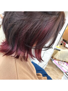 リッシュ 佐倉店(Lish) ルビーピンクインナーカラー