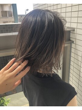 フークフーク(HOEK HOEK) シースルーボブ×バレイヤージュ詳細はインスタ@miho_hk92 30代