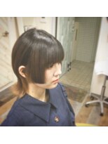 ヘアースペース 練馬店(hair space COCO) 2021年版、姫ボブウルフカット、ウルフ系なのに毛先がキリッパ！