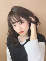 ソードリーフ ヘアーアンドスパ 鶴見店(swordlief hair&spa)&nbsp;【swordlief 森下栄一朗】ミディアム×グレージュ
