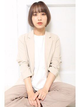 クラッチムク 博多口(CLUTCH muk.) ナチュラル艶髪ストレートボブa7