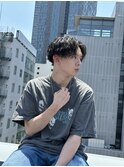 センターパート ツイストスパイラルパーマ メンズ 名古屋