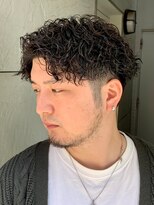 ジーニー 本厚木(Genie)&nbsp;ツイスパ/アッシュブラック/ハイライト/マッシュパーマ/ウルフ