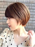 30代40代50代　大人女性/前髪ありショートボブ/ショートヘア