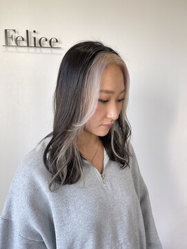フェリーチェヘアーデザイン(Felice) フェイスフレーミング×ホワイト