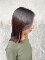 エムタニグチミュー(MTANIGUCHI Mieux)&nbsp;ストレート/インナー/顔周りカット/小顔/オレンジ