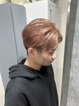 グラッジ 池袋(GLADGE) メンズブリーチ ピンクベージュ ブリーチカラー