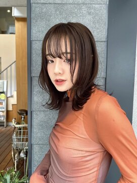 バランス 天王寺店(Balance) 大人かわいい姫カットシアーカラーワンカールセミディ