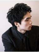 【早坂駆留】メンズショート短髪アップバングメンズパーマ