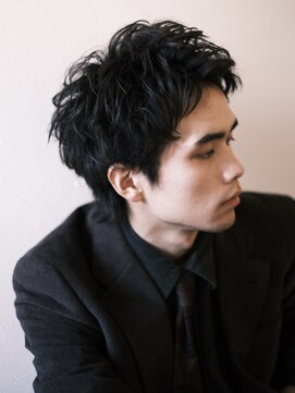 メルト 吉祥寺(melt) 【早坂駆留】メンズショート短髪アップバングメンズパーマ