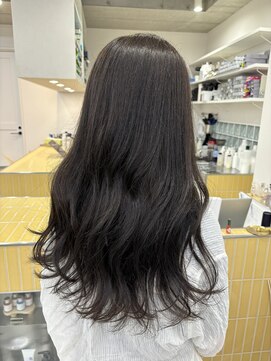 ディジョン(Dijon) 韓国顔まわりレイヤーカットグレージュオリーブベージュブラウン