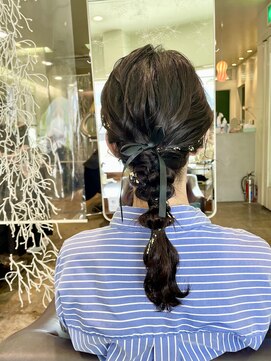 ピエドプールポッシュ(PiED DE POULE POCHE) 編みおろしアレンジ