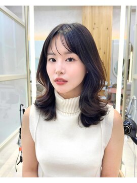 アフロートリノ(AFLOAT Leino) 2wayバング 韓国前髪 レイヤーカットくびれヘア 顔周り 銀座