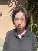シースルーマッシュミルクティーベージュメルティ―カラー