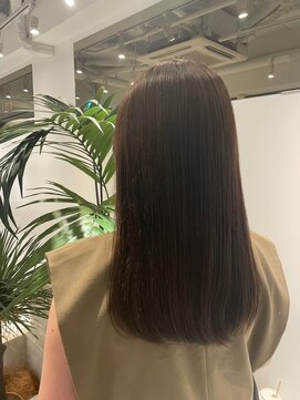 ジーナ 船橋(Zina) 髪質改善＊ロングレイヤーグレーベージュ＊美髪【Zina船橋】