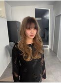 20代30代大人かわいいホワイトベージュインナーカラー