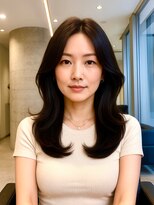 六本木美容室 ヒロオ(HIROO) 大きめカール大人ミディアムレイヤー