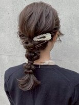 ショコラ ナンバ(Chocolat NAMBA)&nbsp;#クリップヘアアレンジ　#編みおろしヘアアレンジ