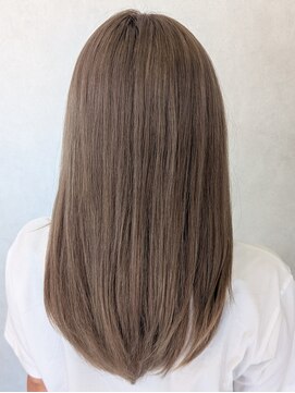 イリエヘア 川口(irier hair) ブリーチ2回透明感ミルクティーグレージュ【薬師神】