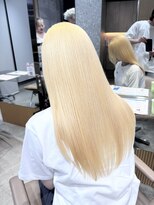 サンク 原宿 表参道(cinq) ダブルカラーハイトーンカラーミルクティーベージュグレージュ