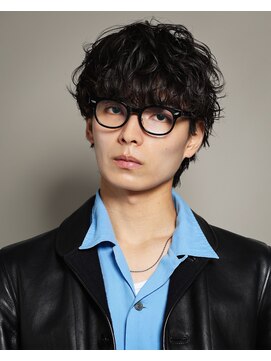 リップス 池袋(LIPPS) 大人シャドウ波巻きスパイラルパーマラウンドマッシュウルフ