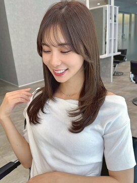 ビームズ ヘアー ブラン(Bee ms HAIR Blanc+) ゆるふわロングベージュカラーブリーチしない透明感カラー