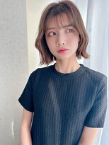 リノア 西梅田 福島(Linoa)&nbsp;梅田/髪質改善/モカベージュ☆くびれミディ×シースルーバング