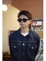 エディ(Edy)&nbsp;メンズスパイキーショート刈り上げツイストピンパーマ眉毛カット