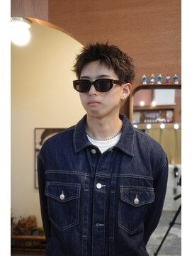 エディ(Edy) メンズスパイキーショート刈り上げツイストピンパーマ眉毛カット