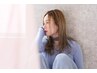 【極上ストレートカラーで変身♪】カット+全体カラー+潤い縮毛矯正¥18700